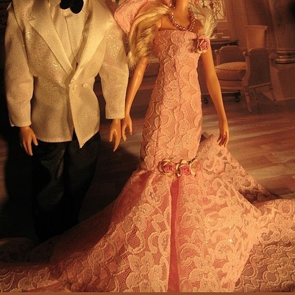NEW OOAK ELEGANT DRESSED BARBIE DOLL W/ UPDOS IN GOWNS & ACCESSORIES $175 EACH - Picture 6 of 16